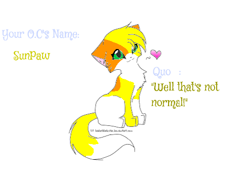 WC RP - Freedom Clan Entry Form for SunPaw