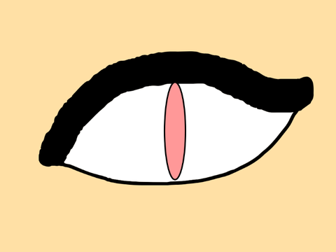 eye moving