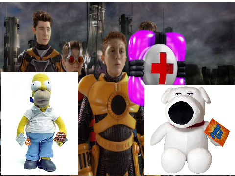 Dog Brian Plush x Homer Plush
