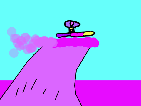 poison mushroom surfing on poison swamp