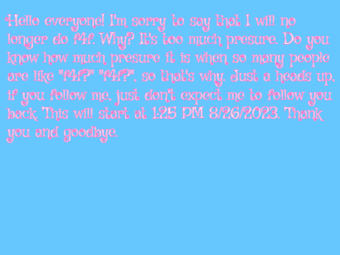 No more f4f, sorry!