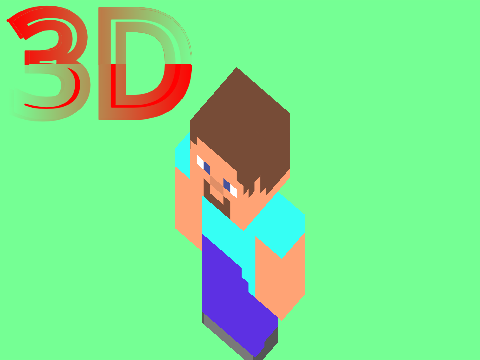 3Dスティーブ