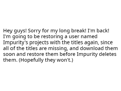 Announcement!