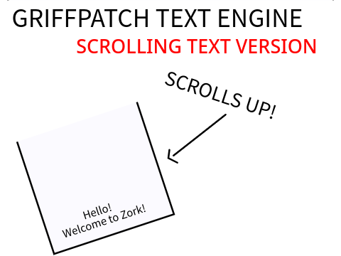 Griffpatch Text Engine || Scrolling Text Version