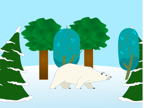 just a   polar bear
