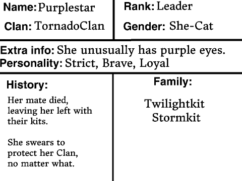 WARRIORS - Clans of Lurking Shadows RP - Purplestar