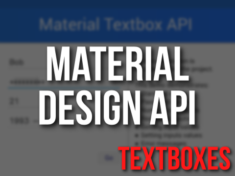 MD: Textbox API