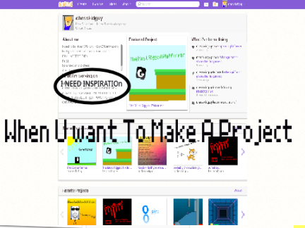 When You Want To Make A Project || #scratch