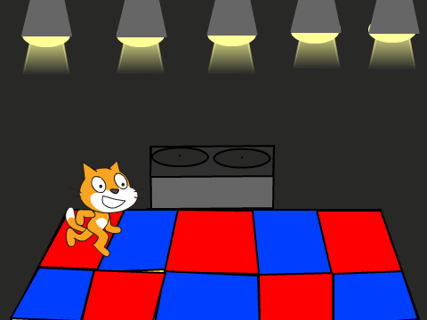 Add yourself dancing with Scratch Cat!