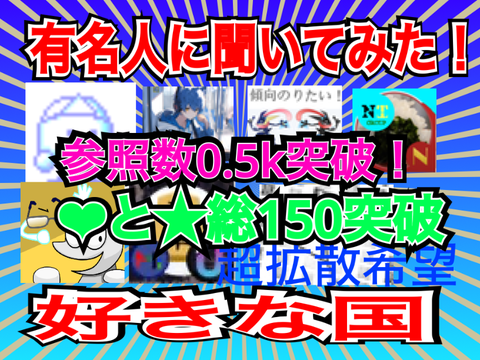 <企画>有名人に好きな国聞いてみた！ 