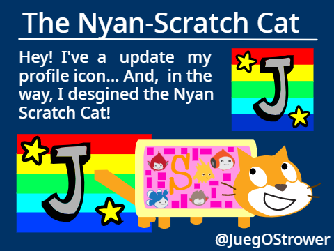 The Nyan Scratch Cat! + My new profile icon!