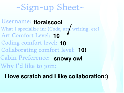❄️~Winter Scratch Camp~❄️ Sign-up  remix