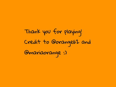 orange62 and mariaorange platformer!