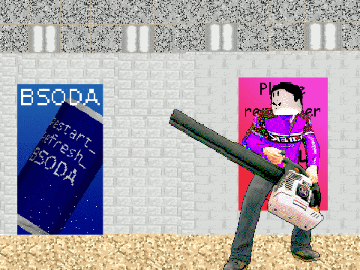 Trumpet Boy Is Now A Leafblower (baldis basics amin)  but with the actual old Winders image.