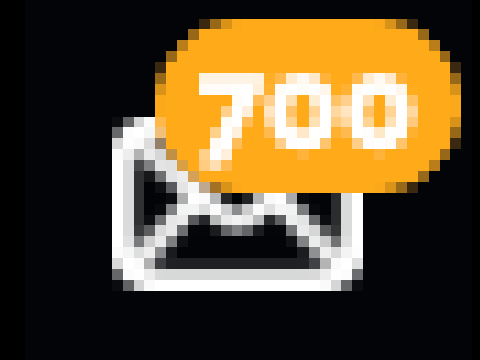 700 messages
