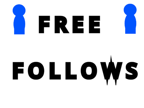 FREE FOLLOWS (1, 2 ,3, or 4 free follows)