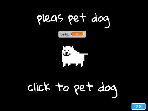 pleas pet dog (undertale)