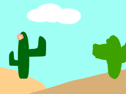 Cactus parallax ..
