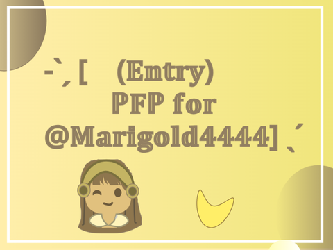 Pfp for @Marigold4444 (my entry)