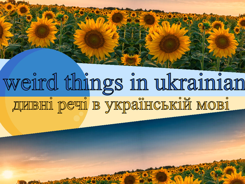 weird things in ukrainian | дивні речі в українській мові