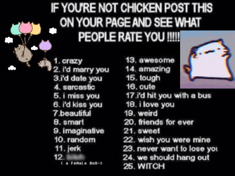 Rate me :D