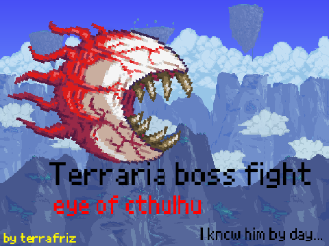 Terraria boss fight eye of cthulhu