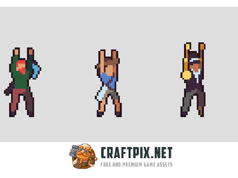 pixel characters