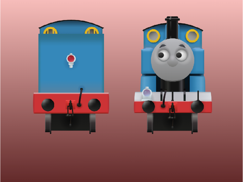|| TTTE || - REALISTIC THOMAS VECTOR SNEAK PEAK!! (finished front PLUS back view!)