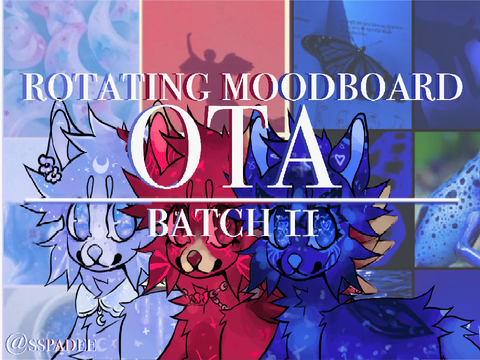rotating moodboard ota ; 2/6 open ; II