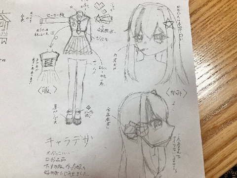 キャラデザ案