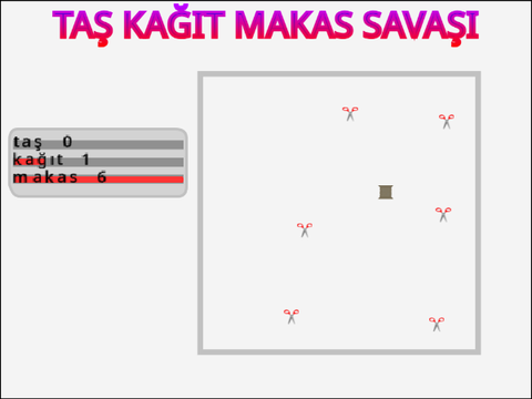 Taş Kağıt Makas ama elenmeli