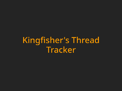 Kingfishers Thread Tracker