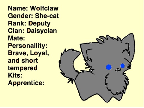 DaisyClan RPG sheet remix
