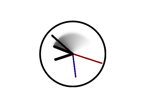 A clock that has a milliseconds hand