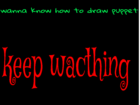 draw fnaf puppet 