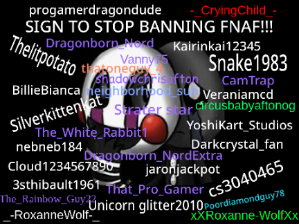 HELP US NOT BAN FNAF!!!! remix remix remix remix remix remix remix remix remix remix remix