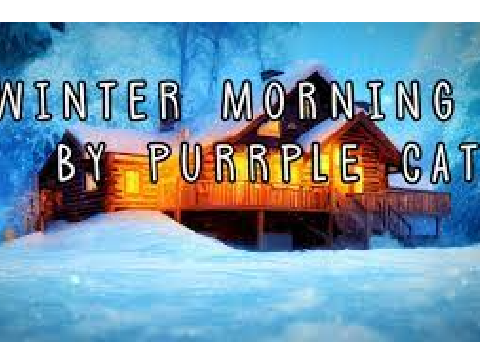 Winter Morning - Purrple Cat