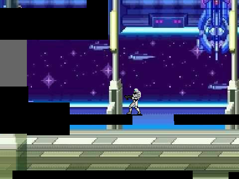 really badly scripted scrolling platformer