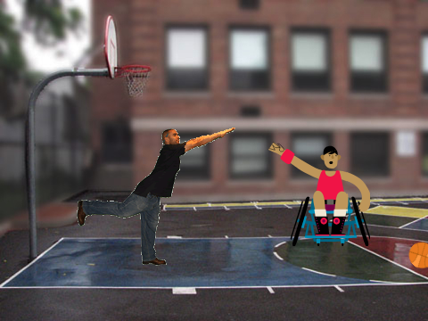 Play basketball