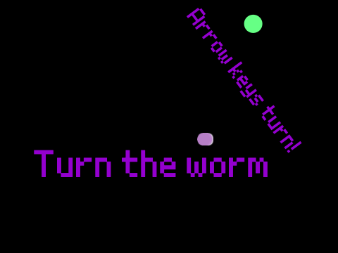 Turn the worm Scratch game