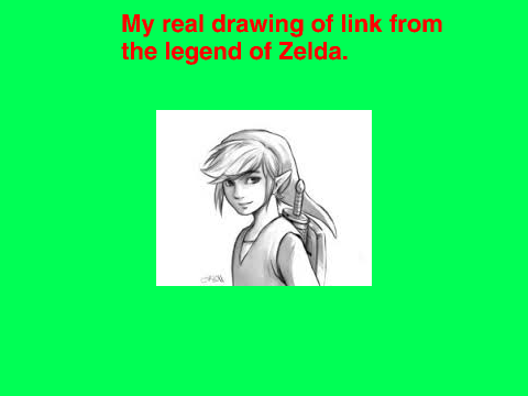 my drawing of link