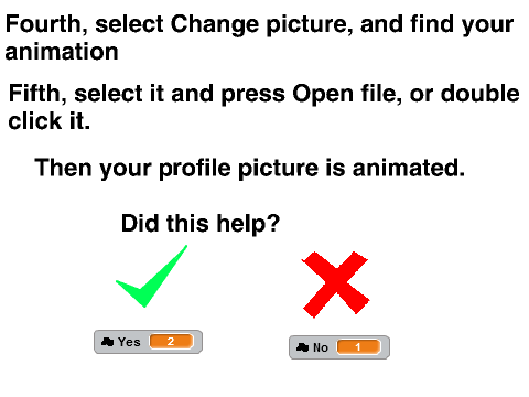 How to make an animated profile picture