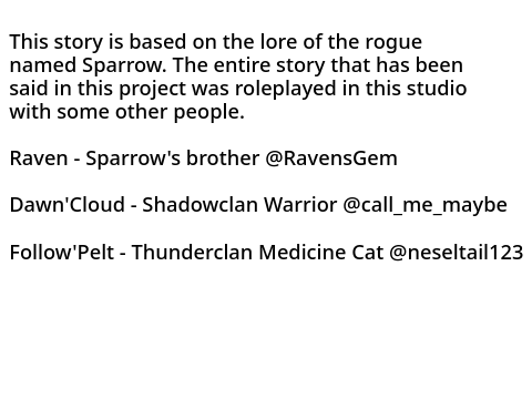 A Sparrow's Story - Prologue - WIP