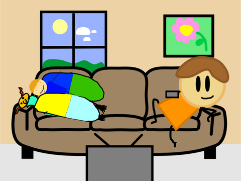 Add Yourself Watching TV remix