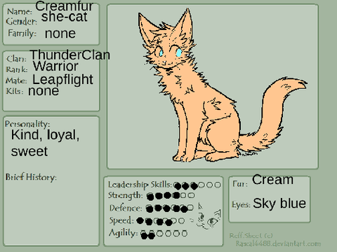 My OC, Creamfur!