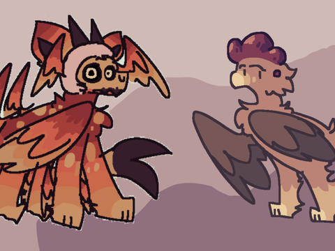 burner cat vs chicken with fur