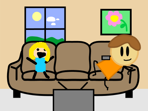 Add Yourself Watching TV remix