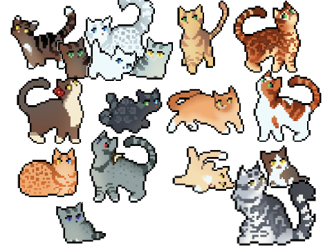 Moon Clans cats {More coming soon}