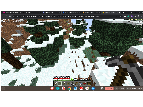 playing hardcode mode in minecraft on my school chromebook