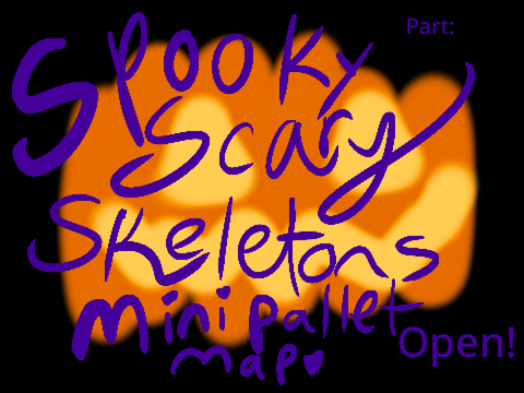 Spooky Scary Skeletons Mini Pallet MAP